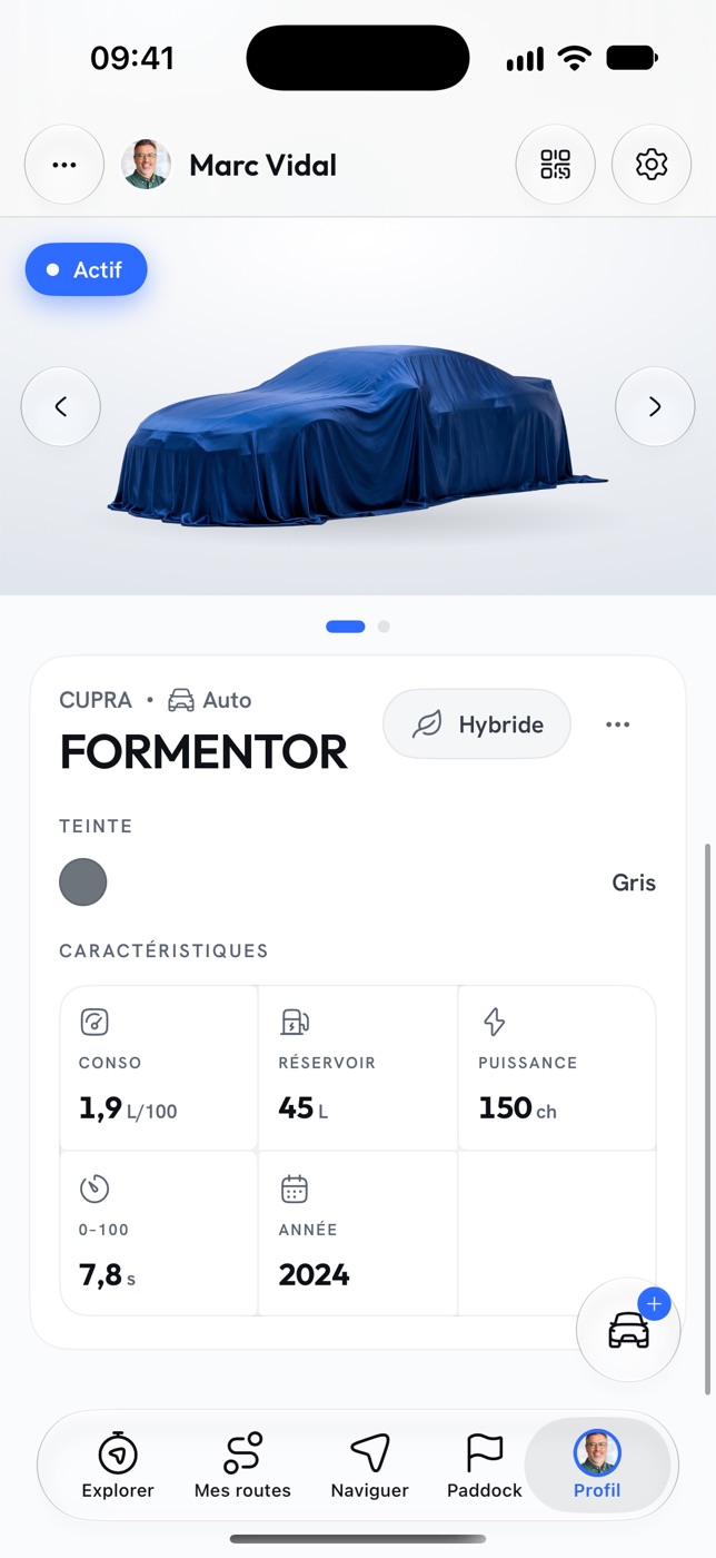 Ta voiture, au garage.