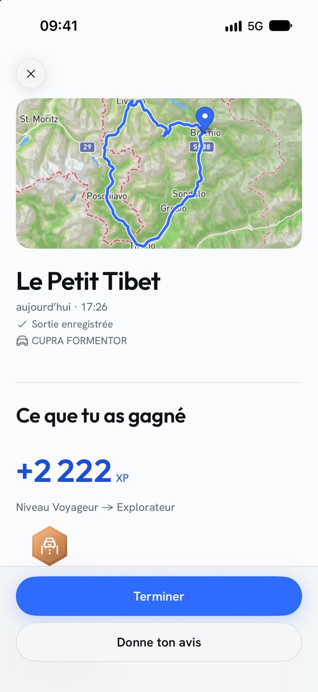 Chaque sortie a son récap.