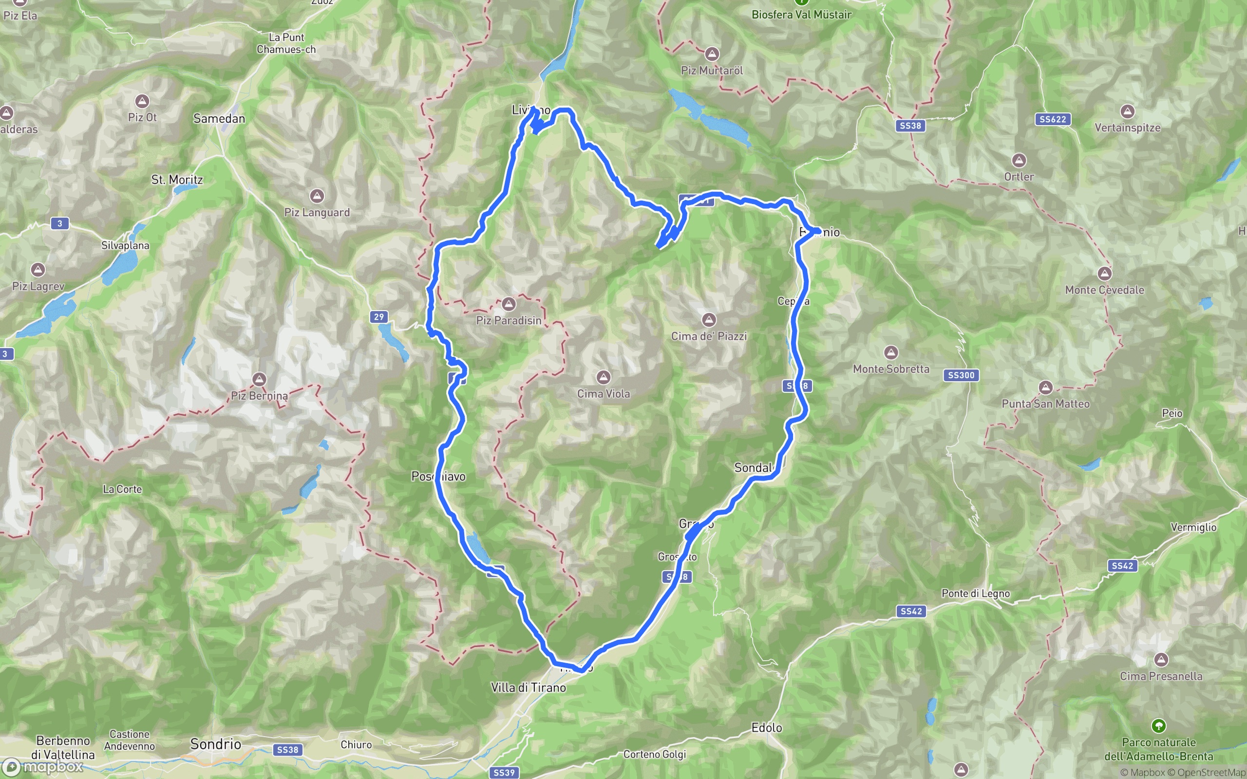 Carte du tracé de Le Petit Tibet